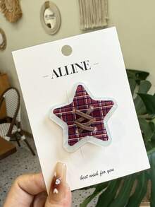 New Star Cute Sweet Duck Clip Plaid Polka Dot Hairpin Twisted Edge Hairclip Simple Girl Hair Accessories - Multicolor - View 4