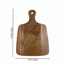 1件手工木制托盘，木制披萨板，圆形条纹披萨盘，红木材质，可作奶酪板、烧烤砧板、面包饼干盘，厨房用品，厨房礼品，情人节礼物，开斋节礼物，复活节礼物 - 黃色 - 查看 14