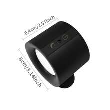 1 Stück doppelseitige magnetische Wandleuchte, 360° drehbar multifunktionale Wandlampe, RGB-Umschaltung, doppelseitige LED-Schranktür-Beleuchtung, mehrfarbig einstellbar, Touch-Fernbedienung, USB-Aufladung, dimmbar, Heimbeleuchtung, geeignet für Wohnzimmer, Schlafzimmer, Flur, Nachttisch, Lesen, Küche, Heimdekoration, Schlafzimmerwanddekoration, geeignet für Weihnachten, Thanksgiving, Neujahr und andere Anlässe - mehrfarbig - Übersicht 11