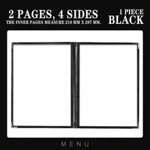 1个A4皮革透明文件袋菜单照片文件奖状展示册，透明PVC食谱活页夹，餐厅菜单活页夹，餐厅收银员文件袋，餐厅和厨房收纳用品，家用厨房用品 - 彩色 - 查看 13