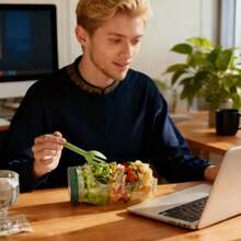 32oz Salad Mason Jar With Side Spout And Leak-Proof Lid, Microwave, Dishwasher & Fridge , Sealed Salad Container With Condiment Tray, Stackable Design, Great For Meal Prep, Lunch & Dinner - Multicolor - View 10