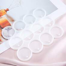 1pc Butterfly Shaped Resin Earring Mold With Holes, Suitable For DIY Pendant And Necklace Earring Making, And Round & Oval Silicone Keychain Mold - Clear - View 4