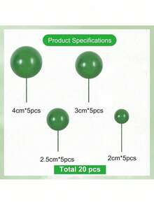 1-20 pezzi Decorazioni per torte in schiuma, disponibili in 4 dimensioni e molteplici colori, adatte per compleanni, matrimoni, addii al nubilato, battesimi, gender reveal festa, feste di pensionamento, feste a tema, festa di nascità e altre occasioni, realizzate a mano con possibili imperfezioni - Multicolore - Visualizzare 23