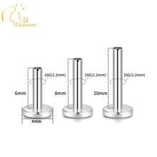 5pcs G23 Titanium Alloy Earring Posts, Handpolished, 14K Plated, Anodized, Suitable For Men And Women, Replacement Earring/Lip/Nose Stud Posts - G23 - View 5