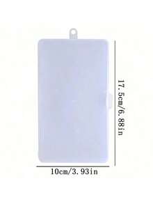 1pc Plastic Storage Box, Transparent Student Stationery Organizer Box - Single Piece - View 3