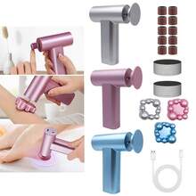 三合一电动去茧器、指甲磨脚器、足部按摩器、可充电足锉、死皮去除器，1500mAh - 彩色 - 查看 2