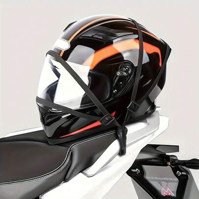 5Pcs High Elasticity Bike Bungee Cords, Heavy-Duty Adjustable Luggage Straps With Double Metal Hooks, Durable Stretchable Anti-Slip Tie Down Ropes, Universal Secure Fastening For Bicycle, Motorcycle, Cargo, Luggage, Bag, Roof Rack, Perfect For Outdoor Camping, Travel, Cycling, Delivery, Home Storage & Garage Organization