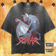 Vintage Wash Sonar T-Shirt, Sonar Dispatch Gaming Fan Tee T-Shirt - màu đen - Xem 1