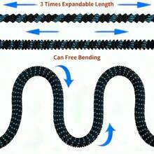 3X Expandable Coil Garden Hose Set, Made Of Durable Rubber Material With High-Pressure Nozzle - B - View 5