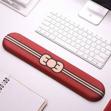 1 Pcs Wrist Support Mouse Pad Keyboard Wrist Rest Cute Cartoon Creative Small Office Wrist Pad For Girls - 蝴蝶結灰藍色手托 - 查看 7