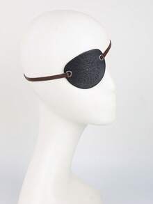 [2026 New Arrival]1 PC Pirate Eye Patch For Women/Men – PU Leather Monocle With Pattern, Halloween Costume Accessory, Carnival & Valentine's Day Party Prop - A - View 10