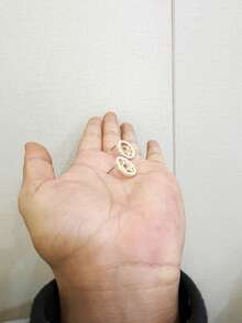 1 Pair Fashionable Luxury Rhinestone Letter Earrings For Women - Multicolor - View 2