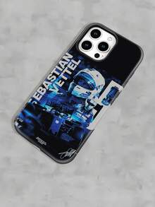 Selected F1 Sebastian Vettel Printed All Inclusive Mixed Color Phone Case Suitable For IPhone17PRO MAX/17 AIR/15ProMax/16PROMAX/GalaxyS22/S23/S24/S23 Plus/S24 Ultra/S25/A15/A33/A23  A Must-Have For Daily Commuting - Anti Fading, Immaculate, Holy Mother's Day, Independence Day Gift, Valentine's Day, Birthday Gift For Family And Friends. - White - View 6