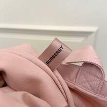 Burberry 1pc Classic Canvas Pink Cosmetic Bag, Large Capacity Lightweight Makeup Storage Handbag, Suitable For Daily Use, Travel And Home Organization, Minimalist College Style, Makeup Accessories - Watermelon Pink - View 10