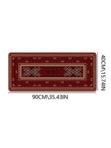 Bohemian Carpet Style Table Mat Bohemian Geometric Red Game Mouse Pad With Stitched Edge Non-Slip Rubber Base Big Mouse Pad Office Computer Keyboard Laptop Home - Multicolor - View 16