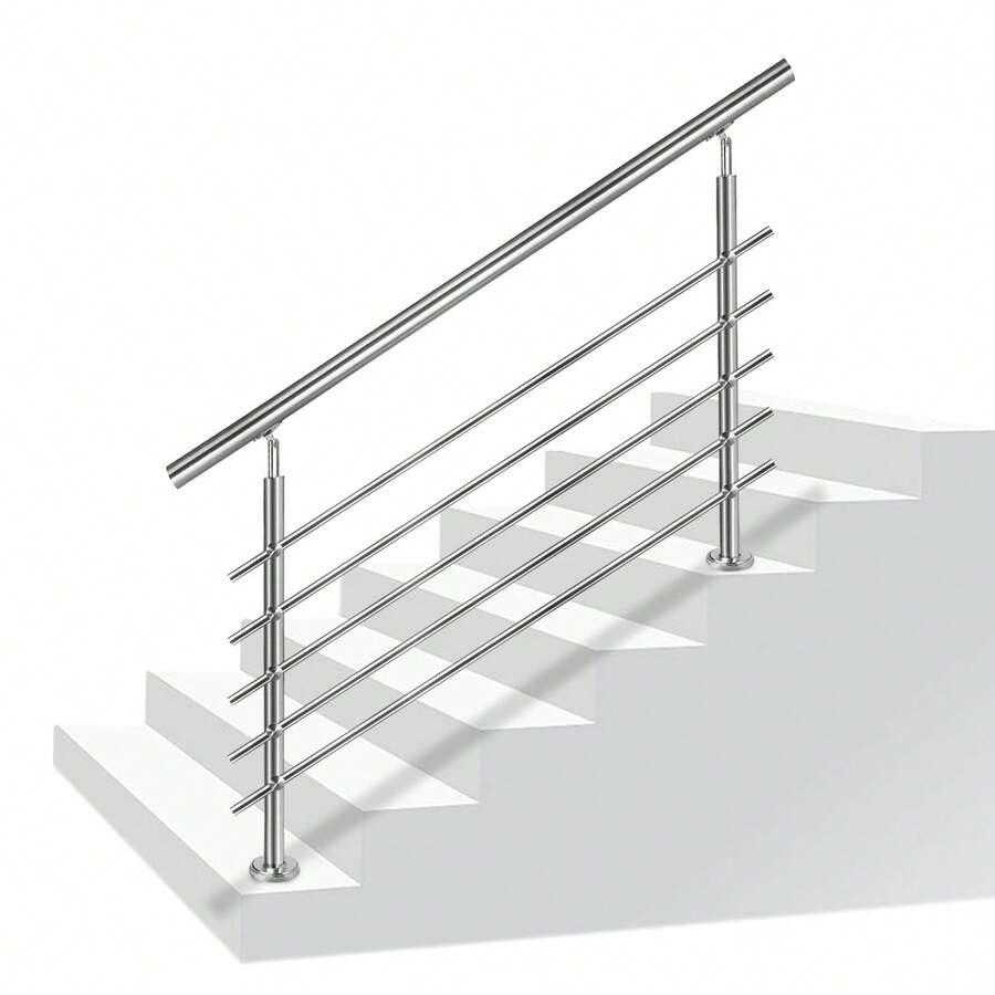 Stair Railing, Stainless Steel Handrail, Balustrade, Balustrade Bars, Terrace Balustrade, Stair Kit - 5 Traverses - View 1