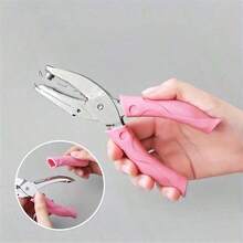 1.5mm/3mm/5mm Star / 5.5mm Heart / 6mm DIY Loose-Leaf Hole Puncher, Small Metal Single Hole Puncher, Student Handmade Heart Hole Punch - A - View 7