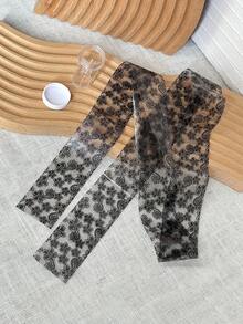 4厘米*100厘米/卷 法式蕾丝美甲转印箔纸，优雅镂空花卉美甲贴纸，美甲装饰转印箔 - 彩色 - 查看 6