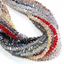 1 String 4mm Small Irregular Glass Beads, DIY Craft Supplies For Jewelry Making, Necklace, Bracelet, Earrings, Keychain, Accessories, Gifts For Holidays, Valentine's Day - Multicolor - View 2