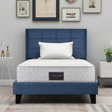 Bed Frames - Blue + Linen + 90cm*200cm - View 7