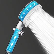 Bộ 2 vòi sen cao áp 5 cấp độ có công tắc tắt + ống dẫn nước màu bạc 1.5m, dùng cho phòng tắm gia đình, có vòi phun điều chỉnh được. - nhiều màu - Xem 10