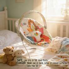 Portable Baby Bouncer For Infant,Modern Baby Bouncer Seat,Infant Bouncers With Music For Babies 0-6 Months Up To 20 Lbs - Critter Party - View 6