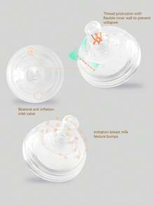 1个150毫升/250毫升硅胶婴儿奶瓶，防摔耐热，宽口设计，适合0-6-12个月的婴儿 - 彩色 - 查看 6