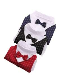 1件宠物狗/猫西装/衬衫/礼服/四脚服装/婚礼庆典/时尚气质 - 彩色 - 查看 10