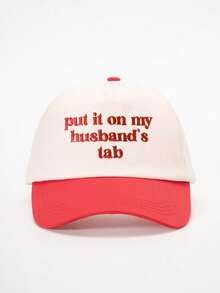 1顶户外刺绣“Put It On My Husband’s Tab”可调节棒球帽，休闲防晒帽，适合春秋季旅行，时尚百搭男士遮阳帽，Y2K风格 - 棒球帽 - 查看 21