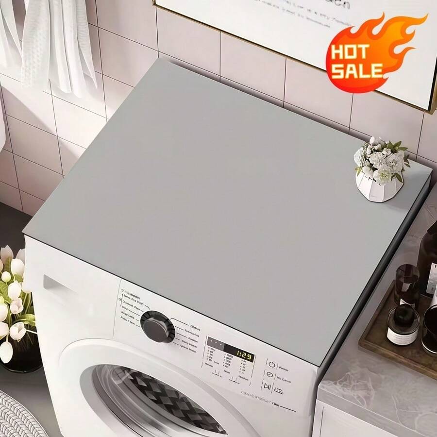 洗衣机和烘干机顶盖，防滑烘干机顶保护垫，采用柔软、透气、耐磨的技术面料制成，保护洗衣机和烘干机的顶部，阻挡灰尘和紫外线，延长电器的使用寿命。