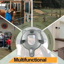 6 Stück Trensenhalter Pferde-Zaumzeug Halter Horse Zubehör, Sattelhalter Pferd, Trensenhalter Pferd Metall, Halterung Zaumzeug, Haken Pferd Tack , Pferdehalfter Aufhänger für Steckenpferde,Silber - 6 - Übersicht 6