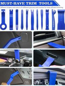 Car Auto Trim Removal Disassembly Dismantling Complete Special Tool Kit Box Set Clip Pliers Fastener Remover Automotive Stereo Removal Hand-Held Disassembly Tools Stuff Accessories Novelties Supplies Essentials - Upgraded - View 6