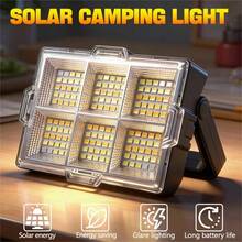 Multifunction Solar Lantern Dual Power Sources Solar Energy Type C Charging Options Magnetic Attachment Hook Suspension Tripod Compatibility Portable Design Long Lasting 18650 Battery Pack - Camping Light 150LEDS - View 3