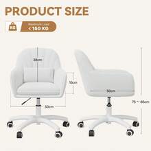Daluvenix Vanity Stools - White - View 2