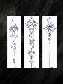 Temporary Tattoos - Blue - View 4