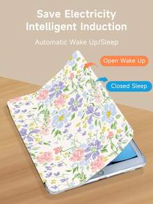 Kingsung Ốp lưng máy tính bảng họa tiết hoa nhỏ xinh xắn, tương thích với iPad 9.7/10.2/10.5/10.9/12.9/Pro 11, thế hệ thứ 10, Galaxy Tab S6 Lite 10.4 inch, Kindle Paperwhite thế hệ thứ 12 2024, Kindle (thế hệ thứ 11) phiên bản 2022, Kobo Clara Color. Chất liệu mềm mại, chống rơi vỡ, chân đế thông minh/tự động bật/tắt màn hình. - Nhiều màu - Xem 4