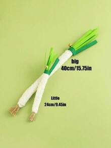 1pc Pesian Cat Mint Toy, Scallion, Cilantro, Carrot Cat Toy, Realistic Vegetable Chew Toy For Self-Play And Teeth Grinding, Pet Toy - Multicolor - View 4