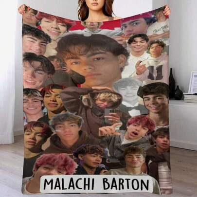 Flanelldecke Mit Malachi-Barton-Motiv Geeignet Für Zu Hause, Im Büro Oder Auf Dem Sofa