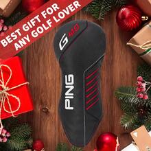 1pc Modern Digital Design Golf Club Head Cover - Vibrant Pattern In Black, Fits Drivers And Hybrids | Premium Gift For Discerning Golfers - Black - View 6