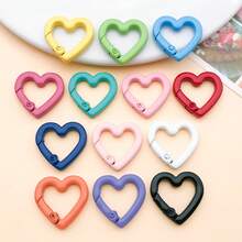2pcs 21x22mm Mixed Heart Shaped Metal Findings DIY Bracelet Necklace Earring Components For Crafts Jewelry Making Supplies - Multicolor - View 9