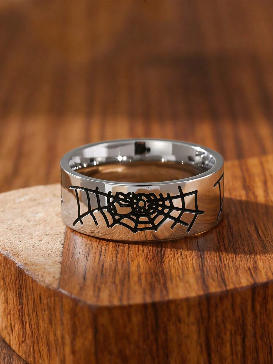 MONALLY 欧洲和美国嘻哈风新款复古维京符文古老戒指男士时尚复古朋克派对配饰珠宝礼品完美礼物 - 戒指 - 查看 1