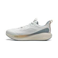 LI-NING SOFT GO 3 Men's Casual Sneakers, Reflective Soft Comfort Walking Shoes AGLW001 - Creamy Gray/Still Gray - View 2