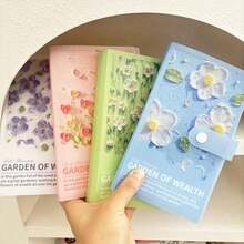 1pc Wealth Garden Coin Collection Book, (Outer Shell PVC + Inner Pages PP), Double-Sided 50 Sheets, Can Store 100 Antique Coins - One Size - View 3