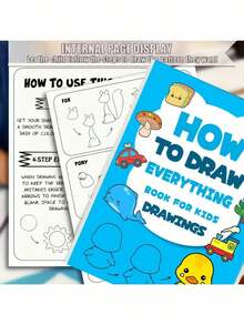 This Creative Drawing Workbook Contains Over 200 Steps, Serving As An Art Learning Resource And Educational Art Activity Manual. It Fosters Creativity And Fine Motor Skills, Suitable For Various Art Learning Scenarios. It Can Be Used For Creative Doodling, As Supplementary Material For After-School Art Practice, Or As A Basic Introductory Textbook For Art Studios. It Supports The Growth Of Art Enthusiasts While Cultivating Their Creativity And Fine Motor Skills. - 藍色 - 查看 1
