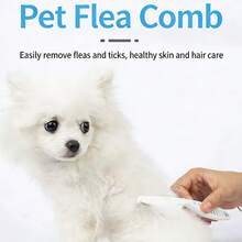 1-Pc Fine-Tooth Pet Grooming Comb - Multi-Purpose Tool For Cat Dog Hair & Flea Cleaning - 1 - View 2