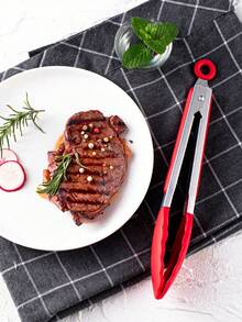 3/2/1pc Mini Kitchen Tongs, 9 Inch Nylon Heat Resistant Pointed Tip Food Tongs, Suitable For Cooking, Serving, Grilling, Baking, Salad, Kitchen Gadgets, Baking Tools - Multicolor - View 8