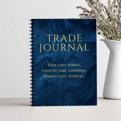 Guided Trading Journal For Adults: Personal Finance& Investment Planner, Risk Management Notebook With Motivational Design, Compatible With Stocks, Crypto, And Forex Markets, Motivational Notebook|