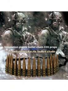 2026 New - Pirate Realistic Bullet Chain Toy, Stress Relief Toy, Cosplay Prop, Party Prop, Stage Performance Prop, Birthday Gift, Holiday Gift, Perfect Gift - Multicolor - View 3