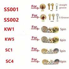 1pc 2-In-1 Emergency Access Tool SS001PRO SS002PRO KW1 KW5 SC1 SC4 R52 M1/MS2 SS002R, Civilian Lock Pick Set, Portable, High Precision Lock Pick Tools - 2in1 - View 4