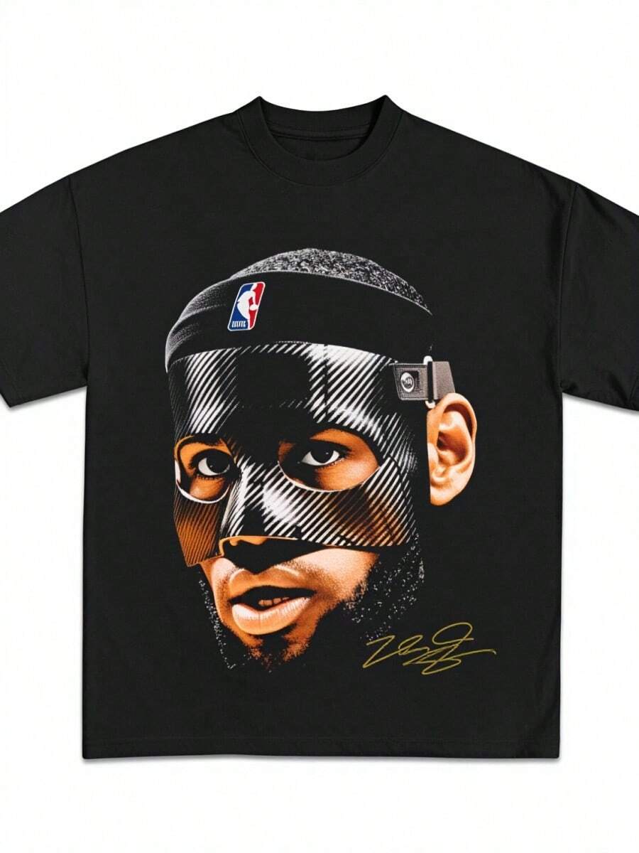 2026LeBrons  James Basketball Star T Shirt Men Women Short SLEEs Ve Cotton American Vintage Brand T Shirts Tops Streetwear - Black - View 1